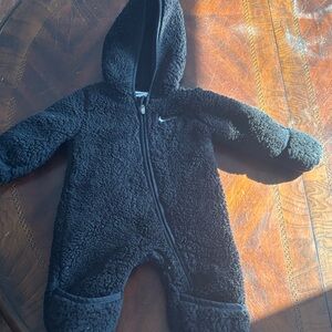 Nike Cozy Black Sherpa Kids Footie